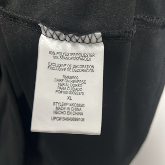 Copper Key Girls Black Mock Neck Long Sleeve Relaxed Fit Pullover Top size XL - Picture 6 of 6